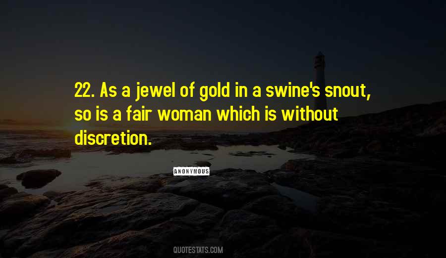 Woman And Gold Quotes #23567