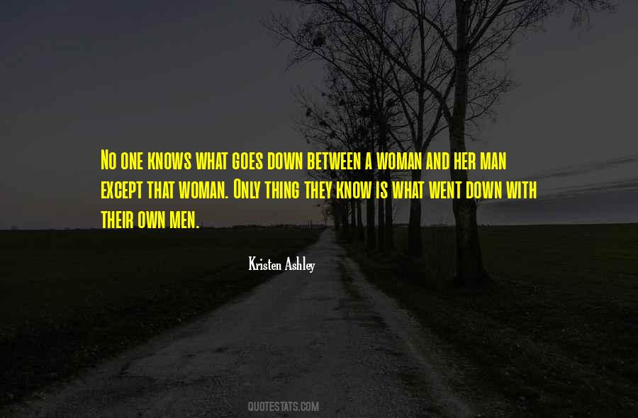 Woman And Her Man Quotes #1766420