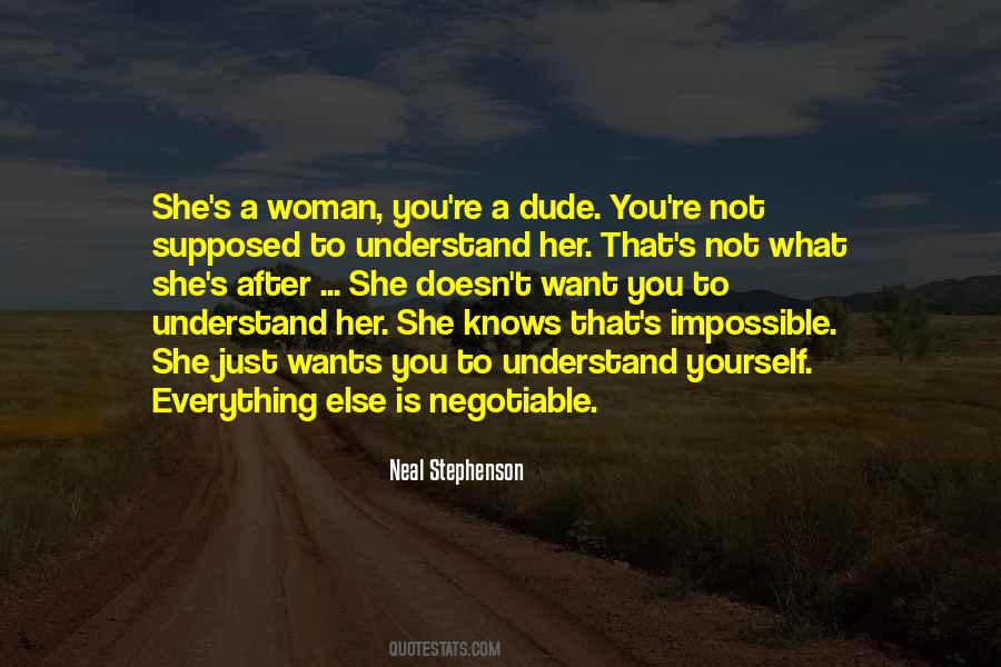 Woman Knows Quotes #259057