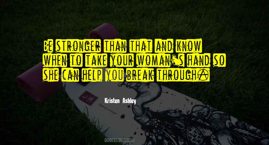 Woman Stronger Quotes #1365953