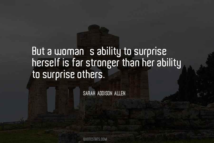 Woman Stronger Quotes #1748636