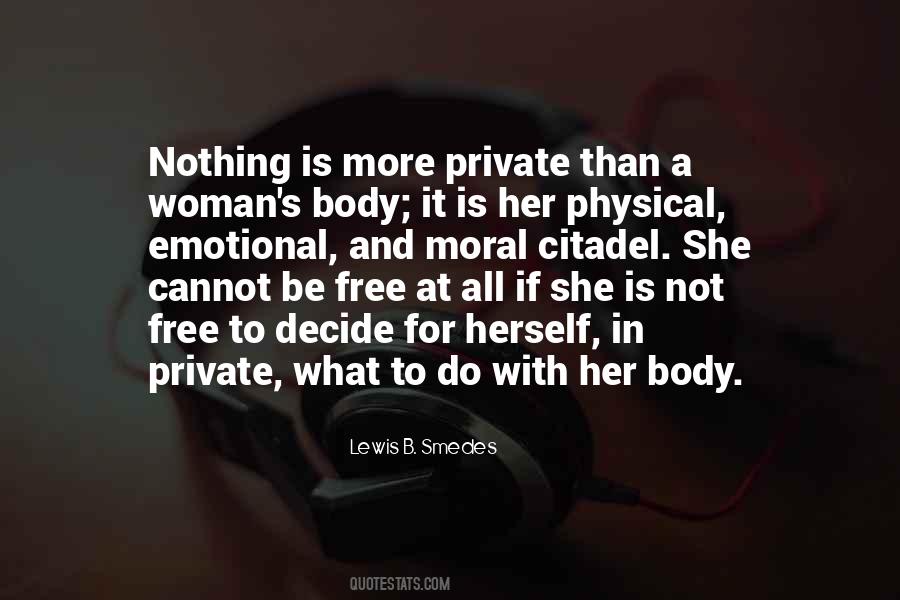Woman's Body Quotes #966101