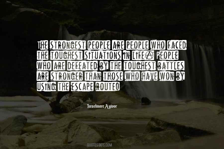 Won't Be Defeated Quotes #1303358