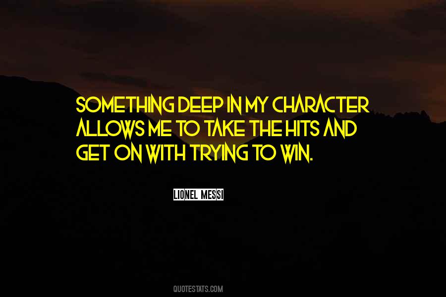 Won't Be Defeated Quotes #1469083