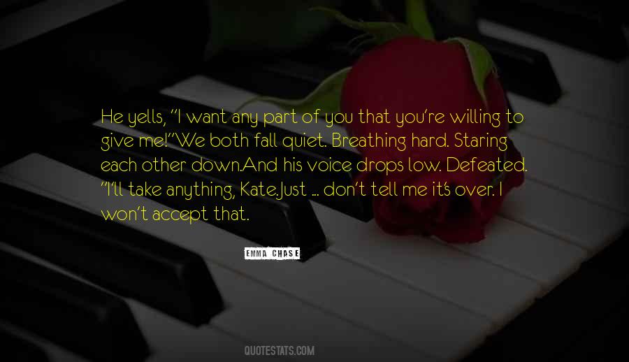 Won't Be Defeated Quotes #1543123