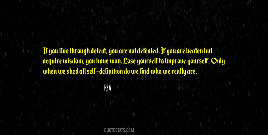 Won't Be Defeated Quotes #211461