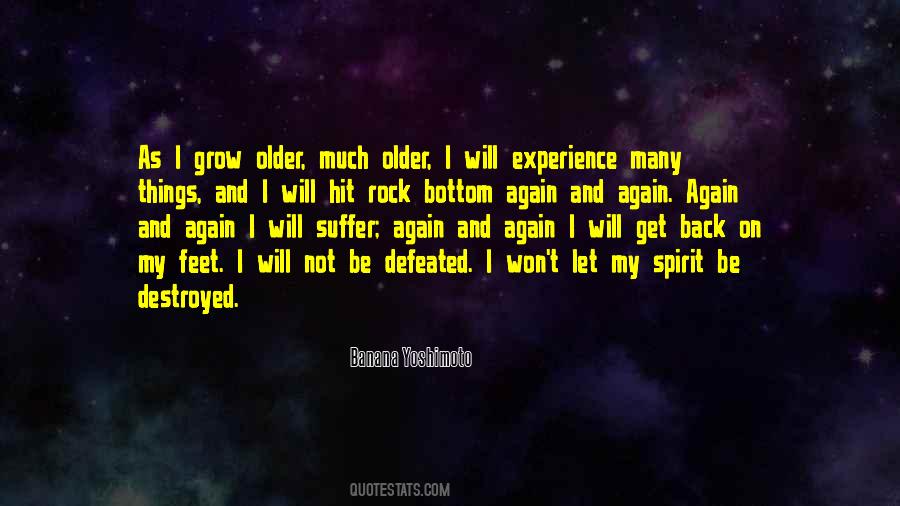 Won't Be Defeated Quotes #392747