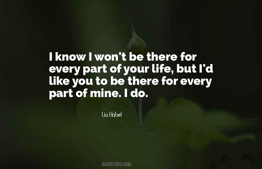 Won't Be There Quotes #1087630
