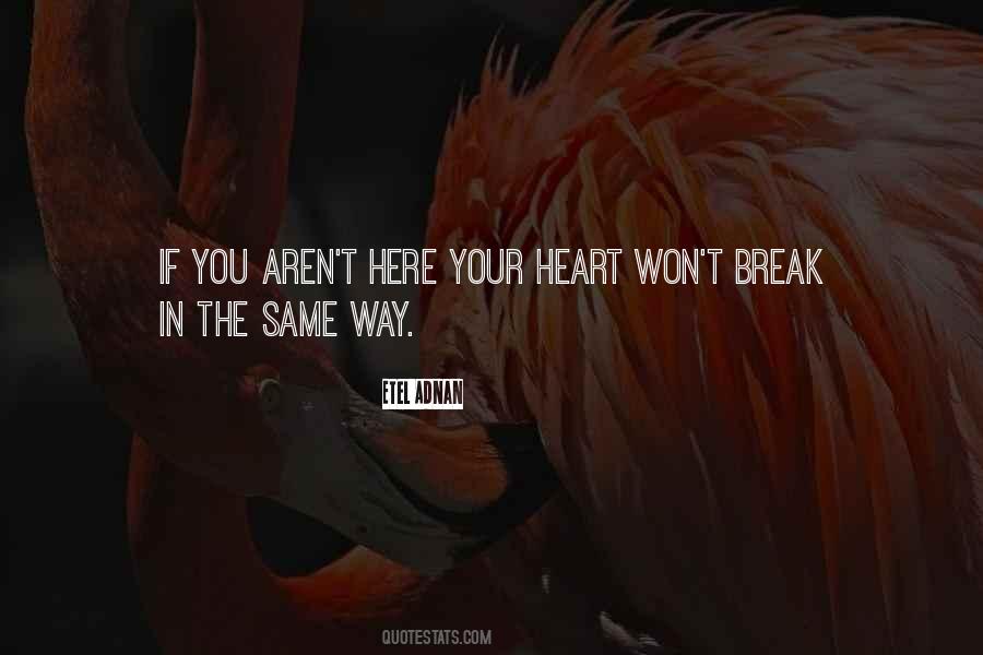 Won't Break Your Heart Quotes #1105558