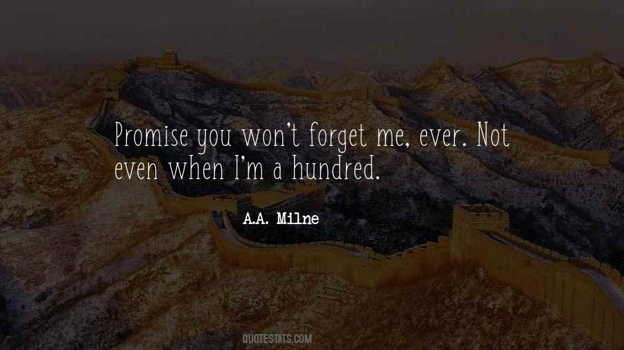 Won't Forget You Quotes #1416895
