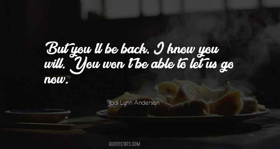 Won't Let You Go Quotes #518616