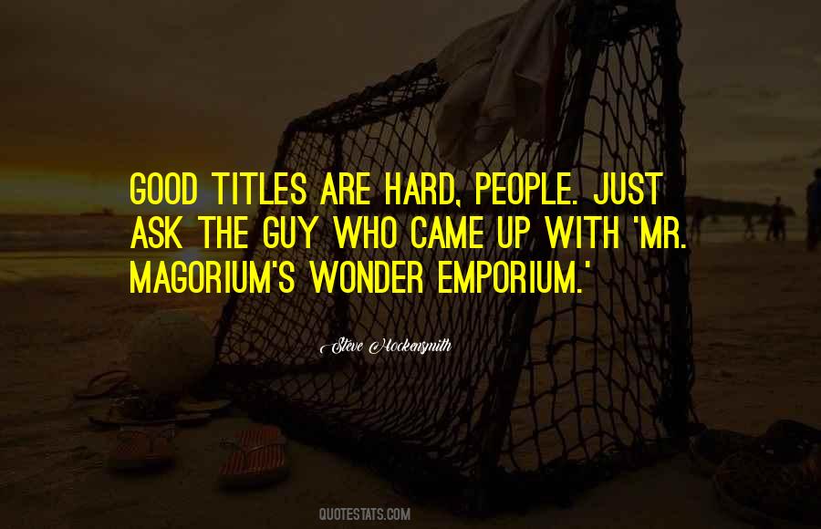 Wonder Emporium Quotes #757689