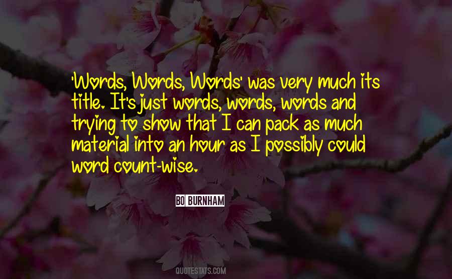 Word Count Quotes #38900