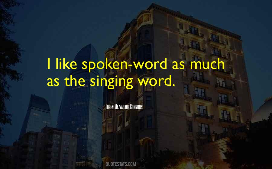 Word Spoken Quotes #204041