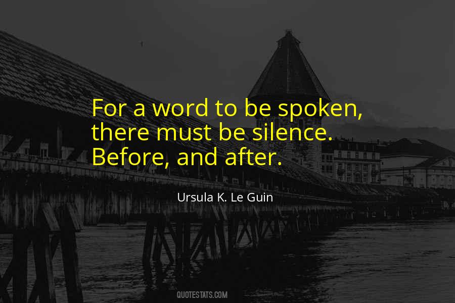 Word Spoken Quotes #22439