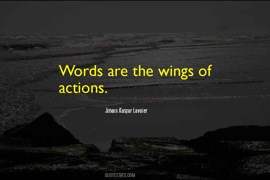 Words Actions Quotes #244549