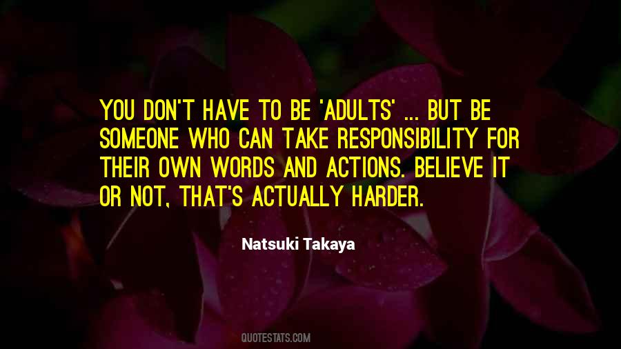 Words Actions Quotes #281103