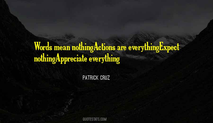 Words Actions Quotes #296037