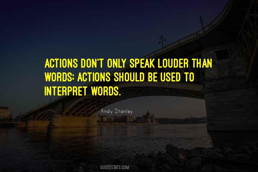 Words Actions Quotes #296753