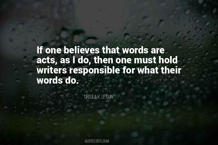 Words Acts Quotes #836183