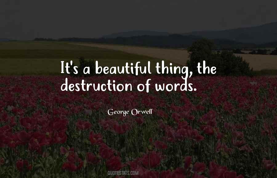 Words Are Beautiful Quotes #60427