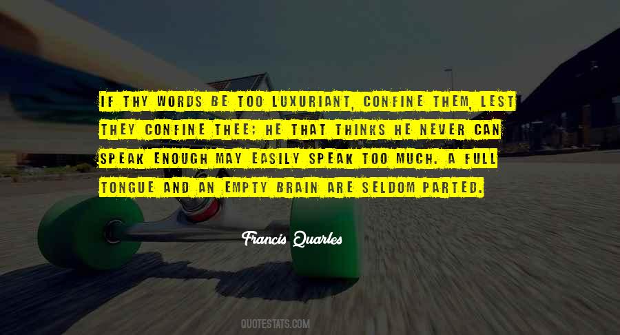Words Are Empty Quotes #73028