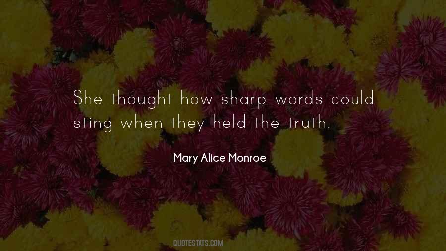 Words Are Sharp Quotes #561400