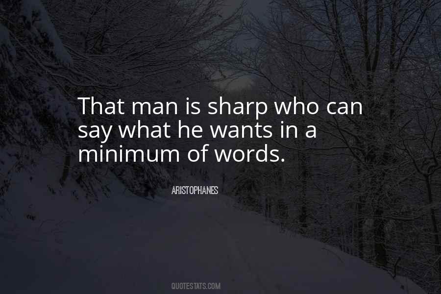 Words Are Sharp Quotes #939014