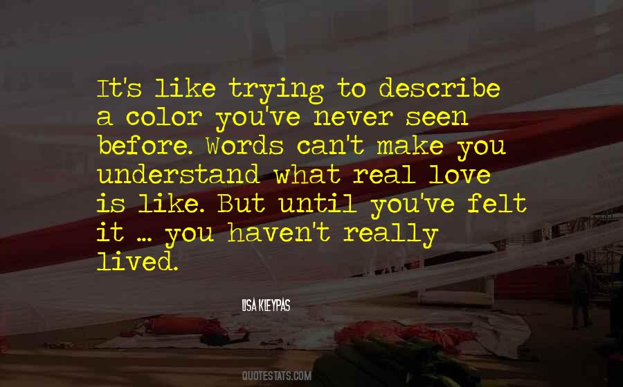 Words Cannot Describe How Much I Love You Quotes #1330993