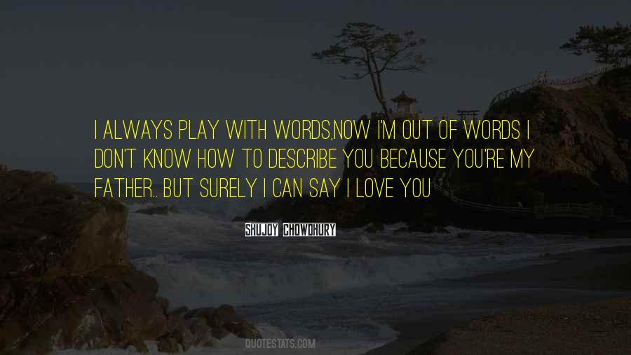 Words Cannot Describe How Much I Love You Quotes #146701