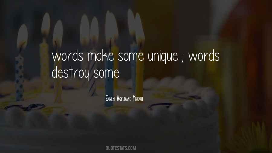 Words Destroy Quotes #865161