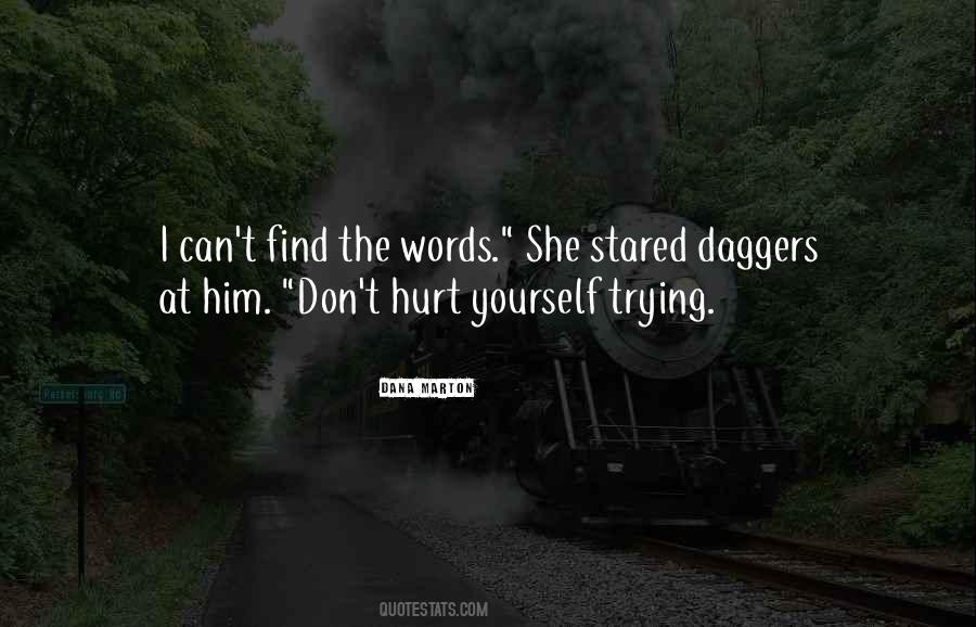 Words Don't Hurt Quotes #1798642
