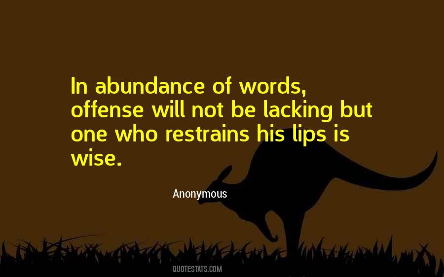Words In Silence Quotes #302529