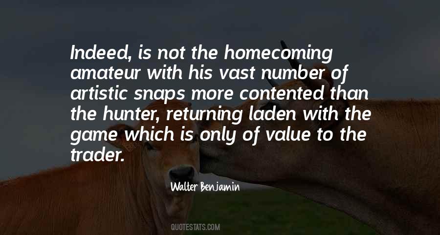Quotes About Homecoming #1657035
