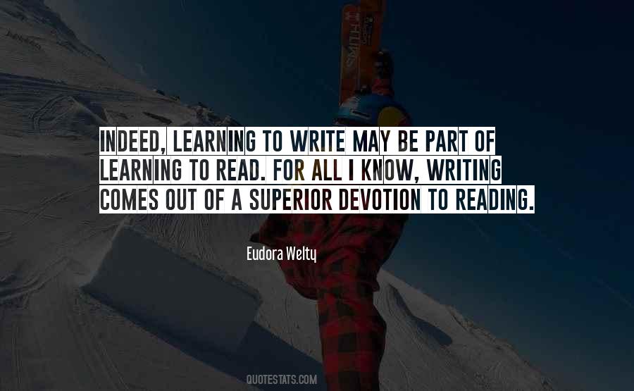 Quotes About Learning To Read And Write #1491285