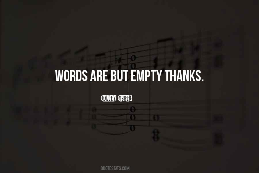 Words Of Thanks Quotes #1537963