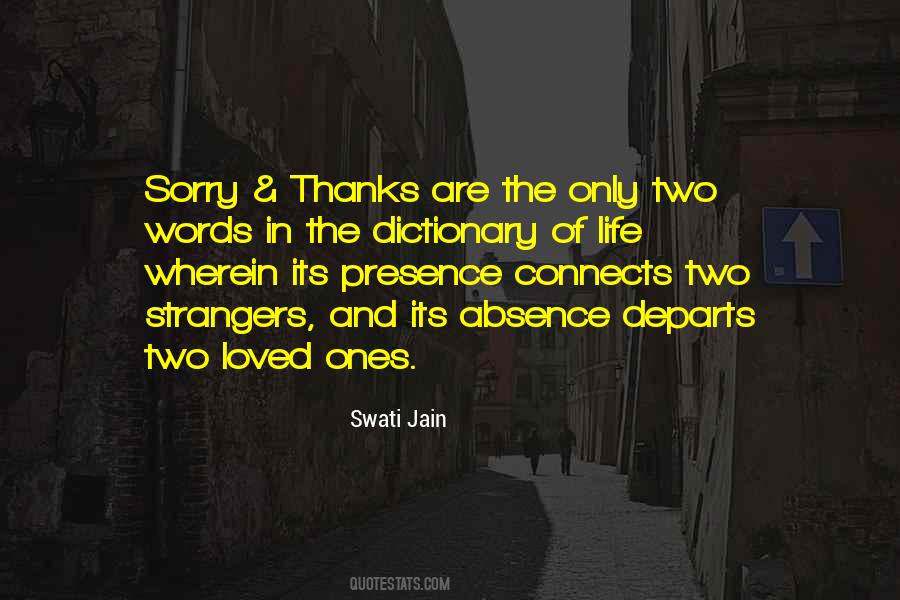 Words Of Thanks Quotes #839502