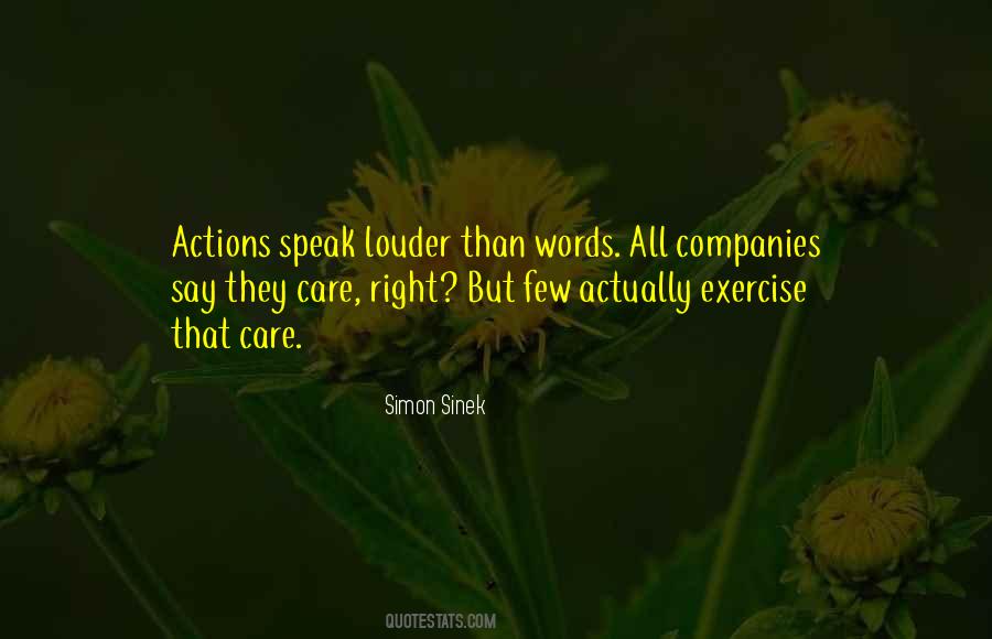 Words Speak Louder Than Actions Quotes #1419794
