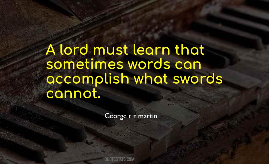 Words Swords Quotes #1667484