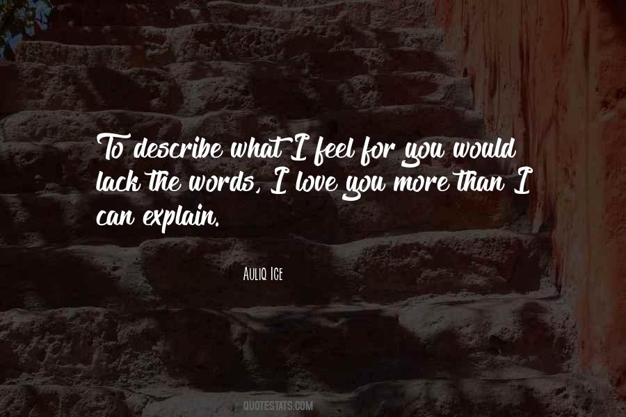 Words To Describe You Quotes #1719667