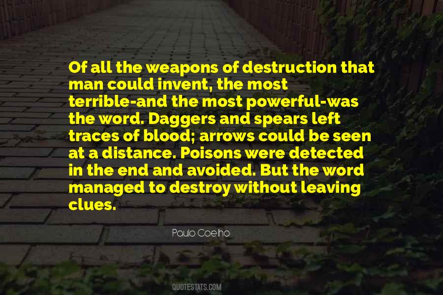 Words Weapons Quotes #886313