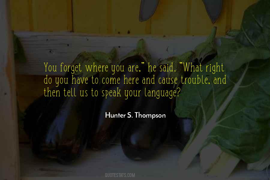 Quotes About Your Language #225177