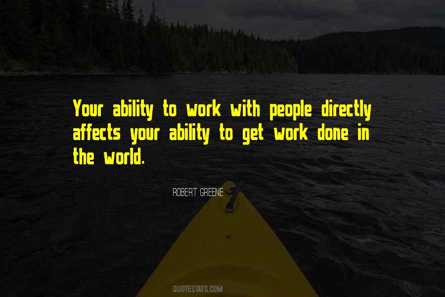 Work Ability Quotes #354895