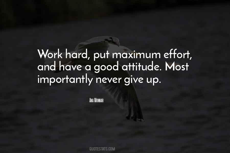 Work And Attitude Quotes #365351