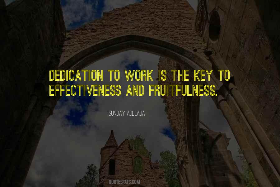 Work And Dedication Quotes #1089626