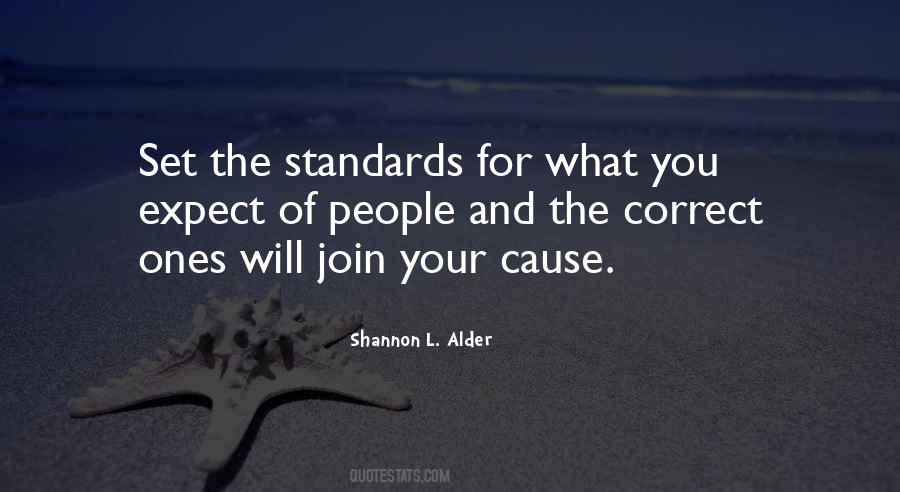 Quotes About Standards Love #1101539