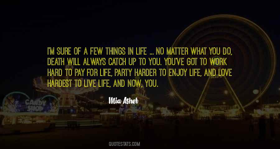 Work Hard Enjoy Life Quotes #606521