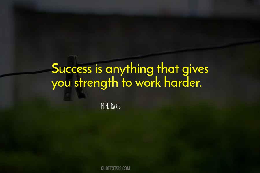 Work Is Success Quotes #161332