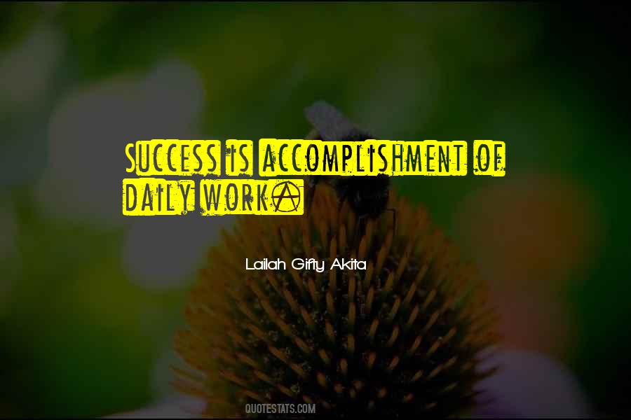 Work Is Success Quotes #191046