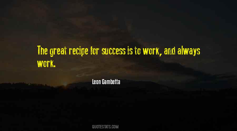 Work Is Success Quotes #205164